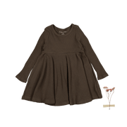 The Long Sleeve Dress - Cocoa