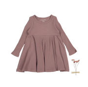 The Long Sleeve Dress - Mink