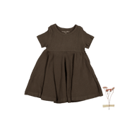 The Short Sleeve Dress - Cocoa