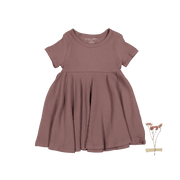 The Short Sleeve Dress - Mink