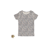 The Printed Short Sleeve Tee - Floral Cotton