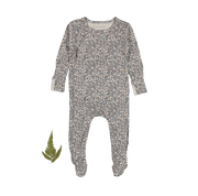 The Printed Snap Romper - Floral Cotton