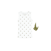 The Printed Tank - White Leaf