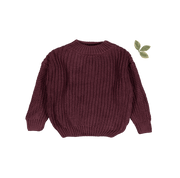 The Chunky Knit Sweater - Mulberry