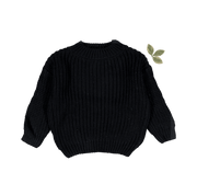 The Chunky Knit Sweater - Black