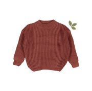 The Chunky Knit Sweater - Rosewood