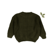 The Chunky Knit Sweater - Moss