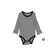 The Printed Long Sleeve Onesie - Stripe