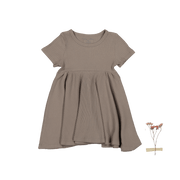 The Short Sleeve Dress - Taupe