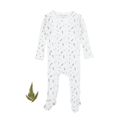 The Printed Snap Romper - Tulip