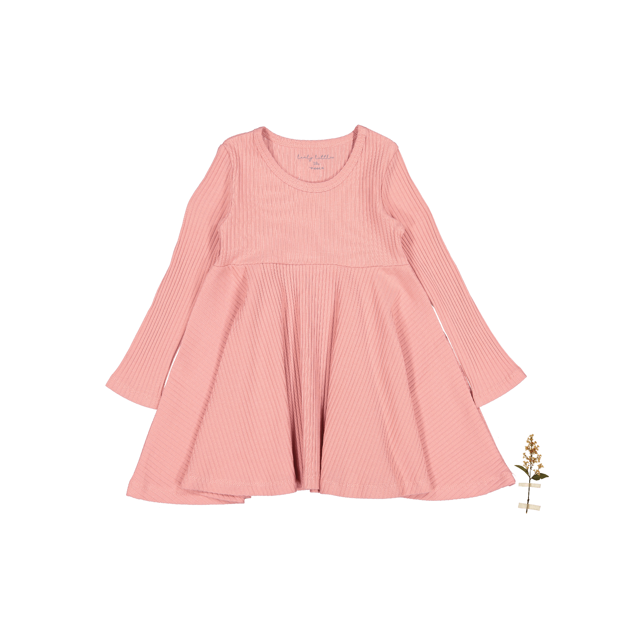 The Long Sleeve Dress - Rose