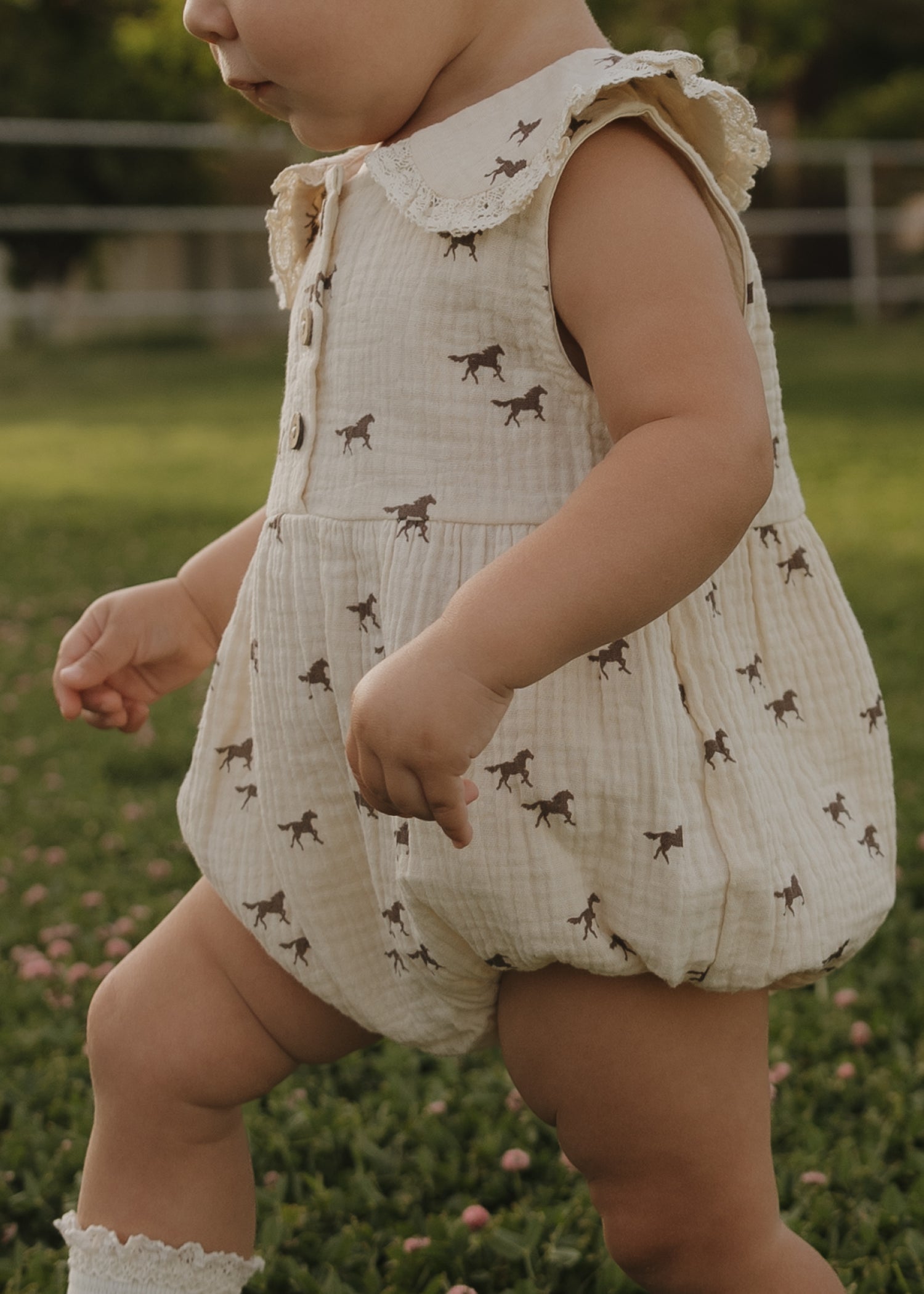 Muslin Romper | Wild Horses