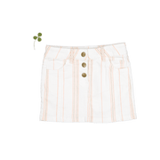 The Denim Skirt - Rose Stripe
