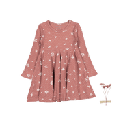 The Printed Long Sleeve Dress - Rosewood Floral