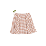 The Printed Skirt - Rosewood Gingham