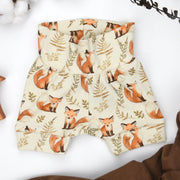 Organic Cotton High Waist Baby Shorts, Rusty