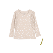 The Printed Long Sleeve Tee - Sand Petal
