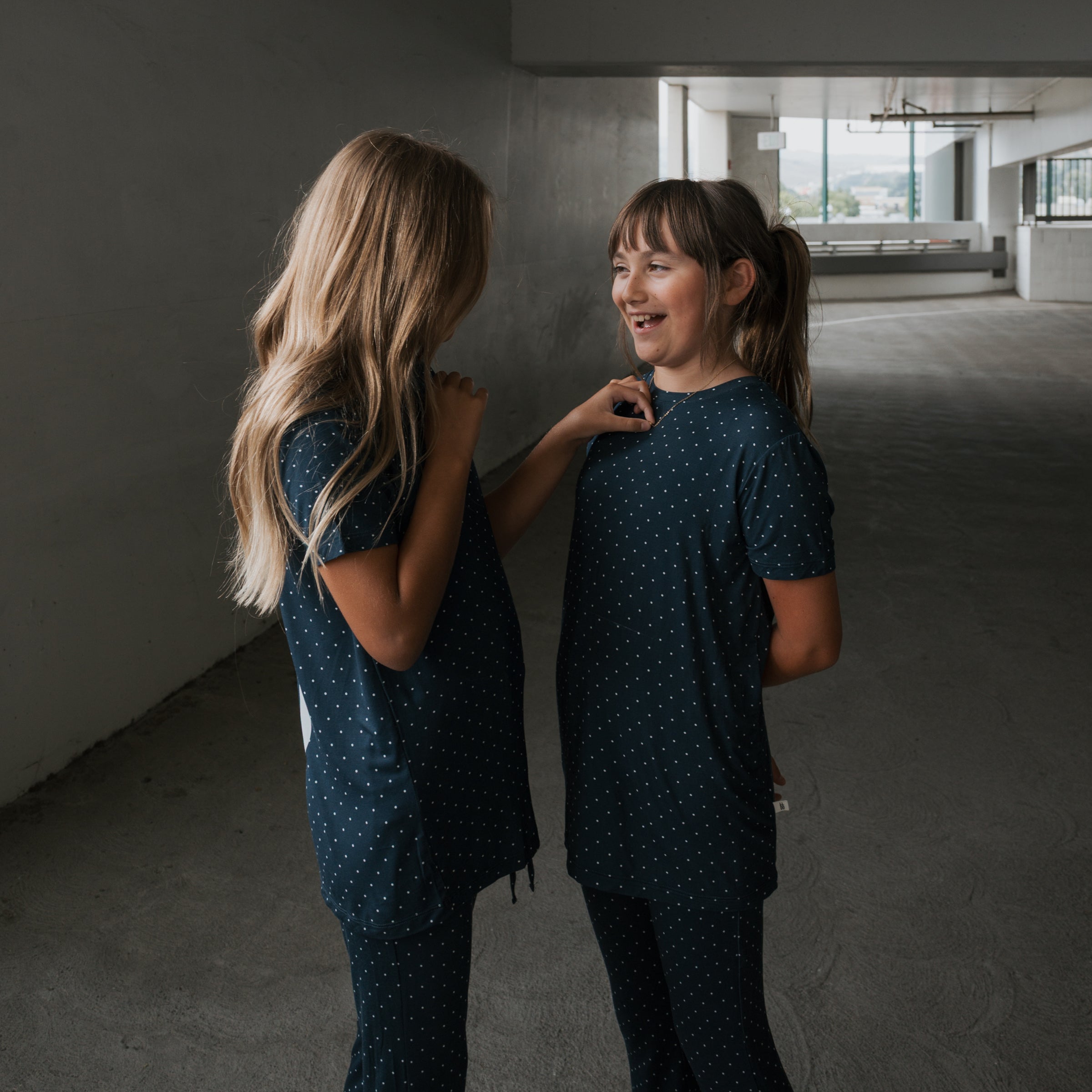 Child Short Sleeve Bamboo Lounge Set | Emery