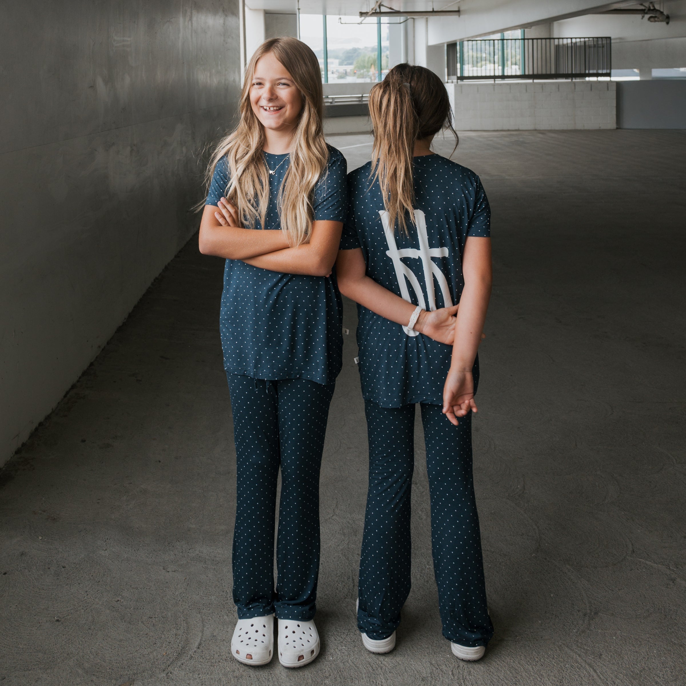 Child Short Sleeve Bamboo Lounge Set | Emery