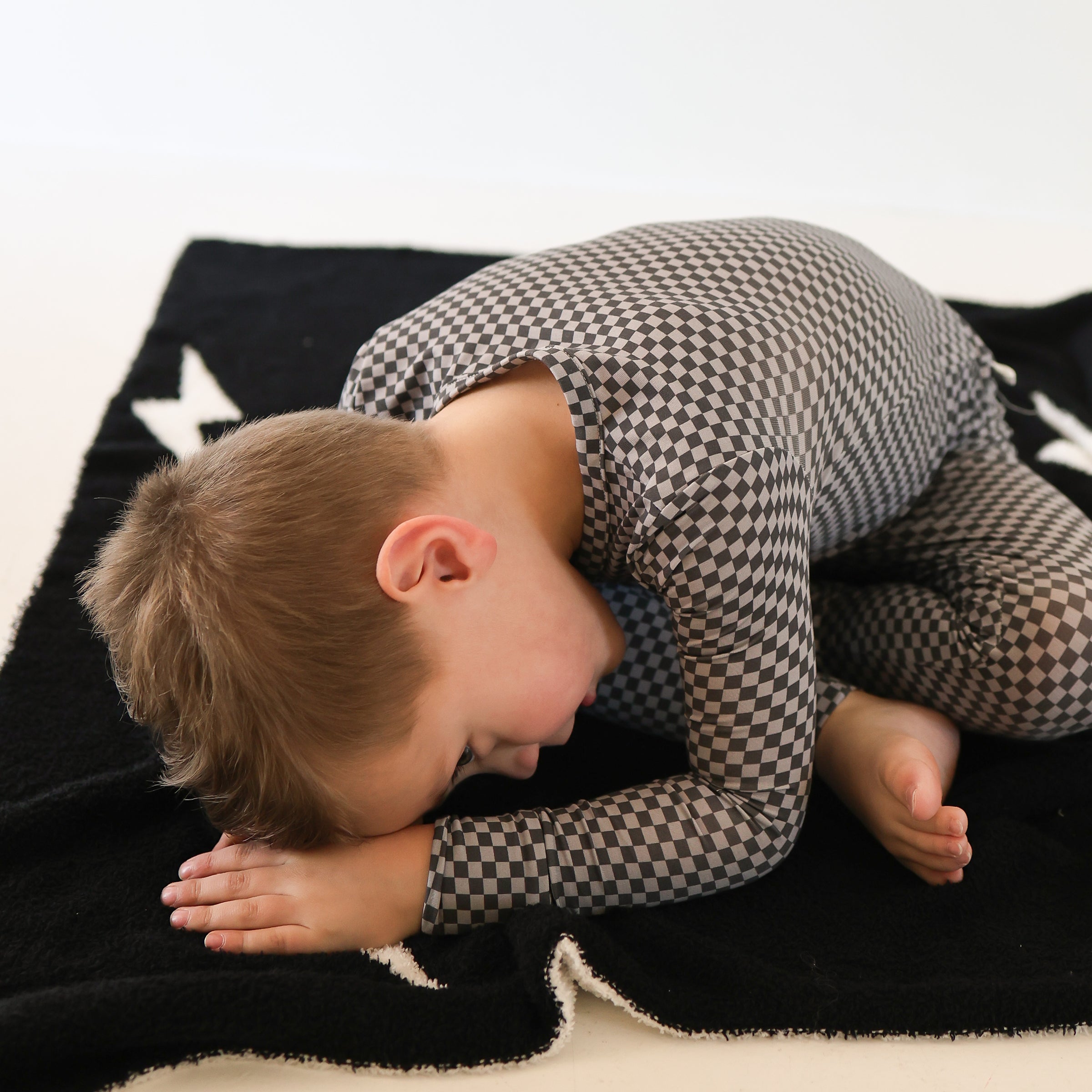 Bamboo Two Piece Pajamas | Street Micro Check