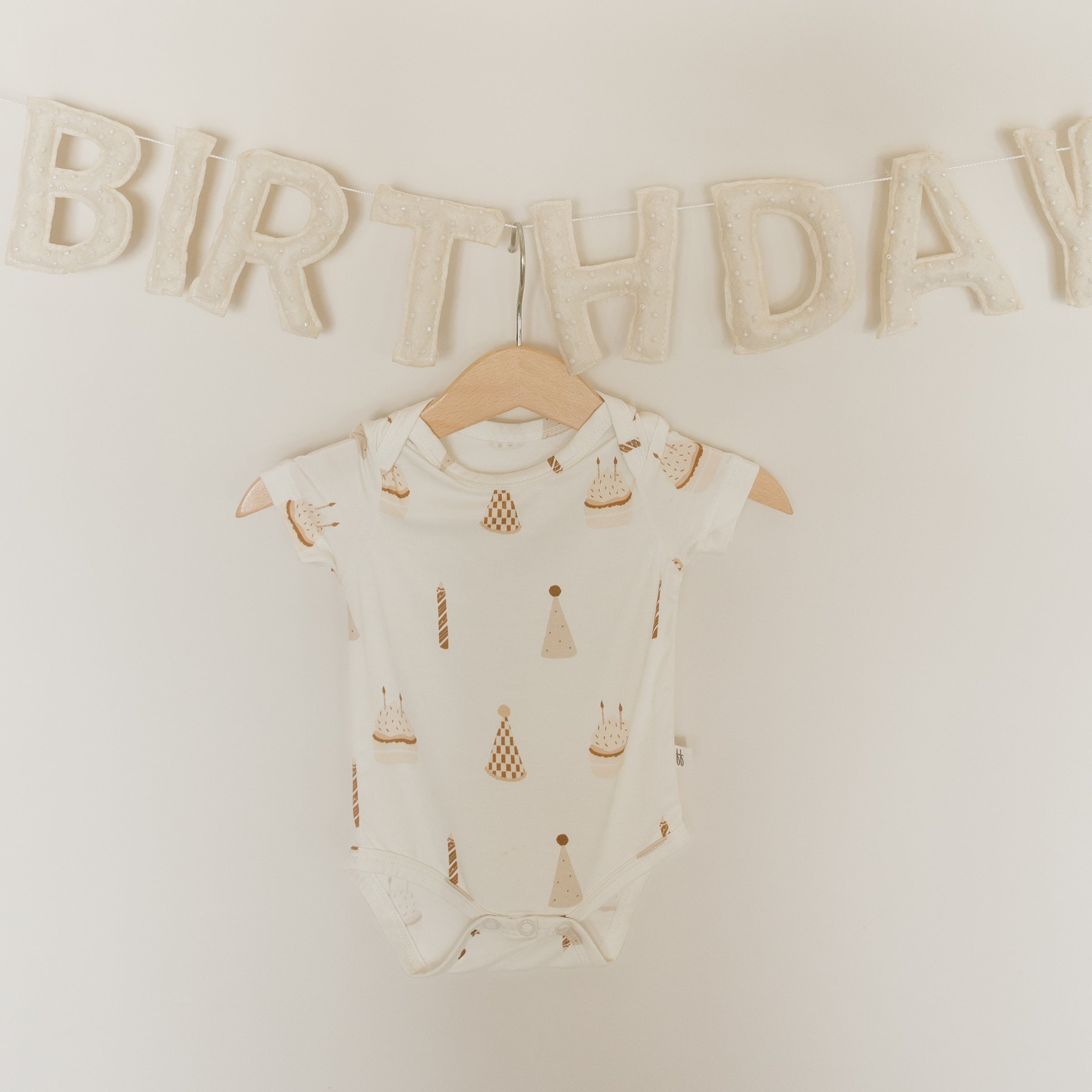Short Sleeve Bamboo Snapsuit | Birthday Boy