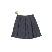 The Printed Skirt - Steel Dot