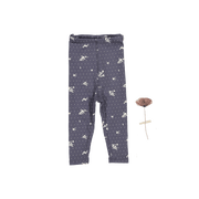 The Printed Legging - Steel Floral