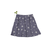 The Printed Skirt - Steel Floral