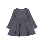 The Long Sleeve Dress - Steel