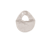 The Printed Bib - Taupe Gingham