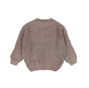 The Chunky Knit Sweater - Taupe