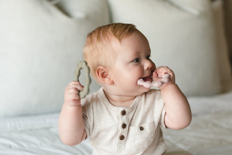 Silicone Teething Ring - Pumpkin