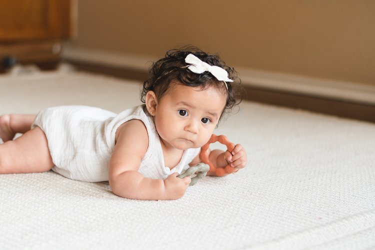 Silicone Teething Ring - Pumpkin