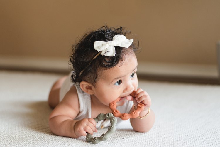 Silicone Teething Ring - Pumpkin