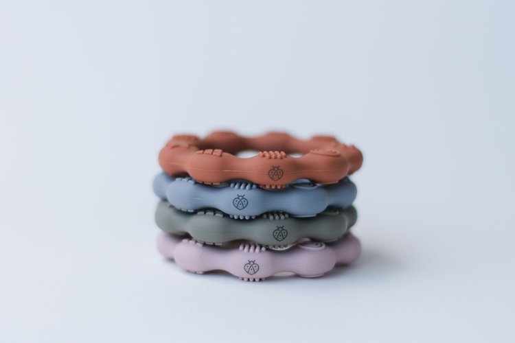 Silicone Teething Ring - Dusty Lilac