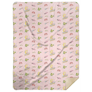Tennessee (Pink) Plush Throw Blanket 60x80 Cozy Hometown Comfort