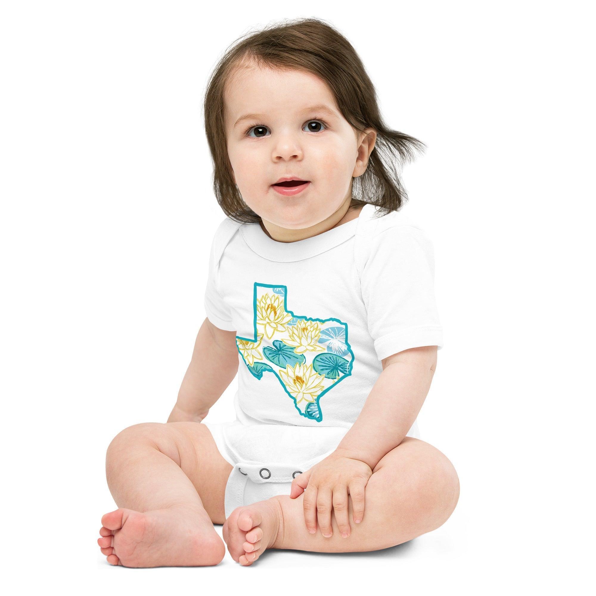 Texas Dawn Baby short sleeve one piece Everyday Newborn Outfit