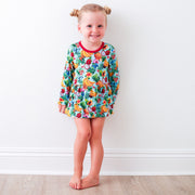 Tropical Fruit Bodysuit Dress