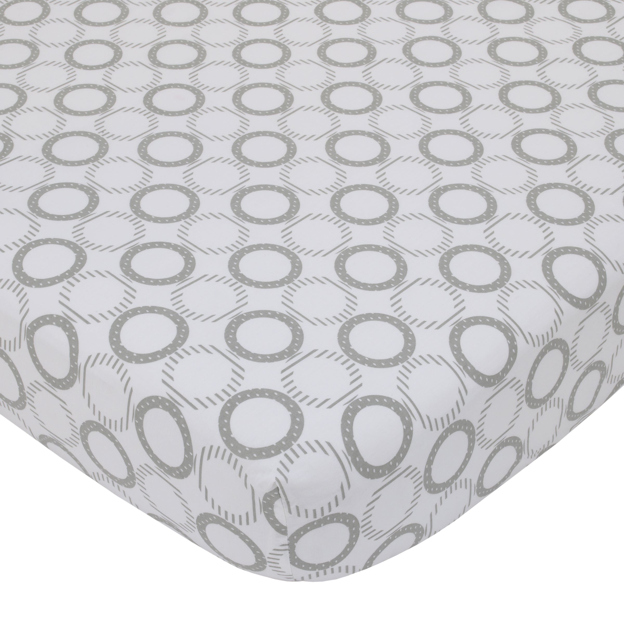 NoJo Dreamer Elephant Blue, Grey 8 Piece Nursery Crib Bedding Set