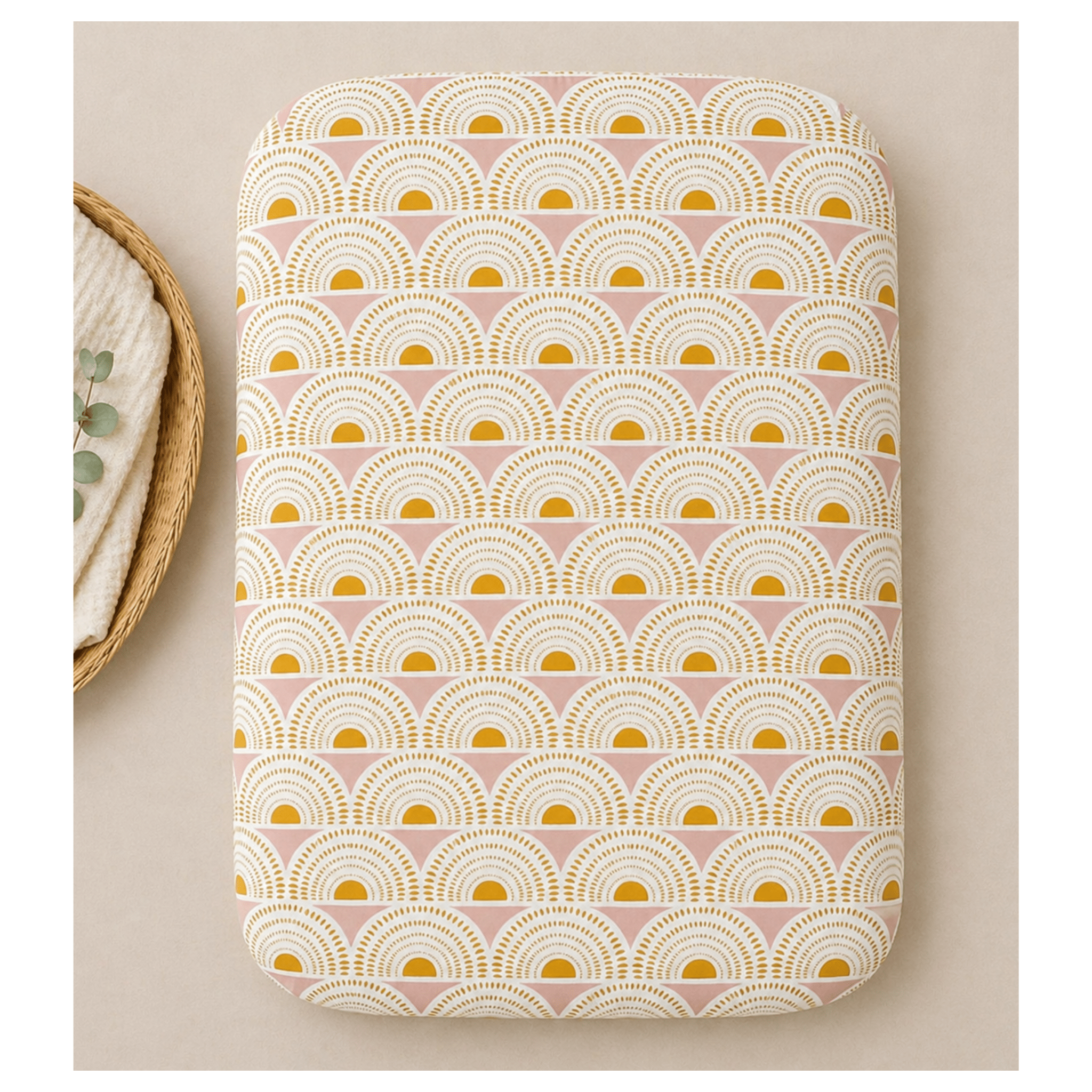 Vintage Sunshine Bamboo Changing Pad Cover