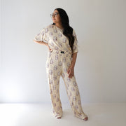 Women's Boxy Tee Lounge Set | Milk