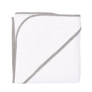 MON BEAU TROUSSEAU | Boys White & Grey Cotton Towel (70cm)