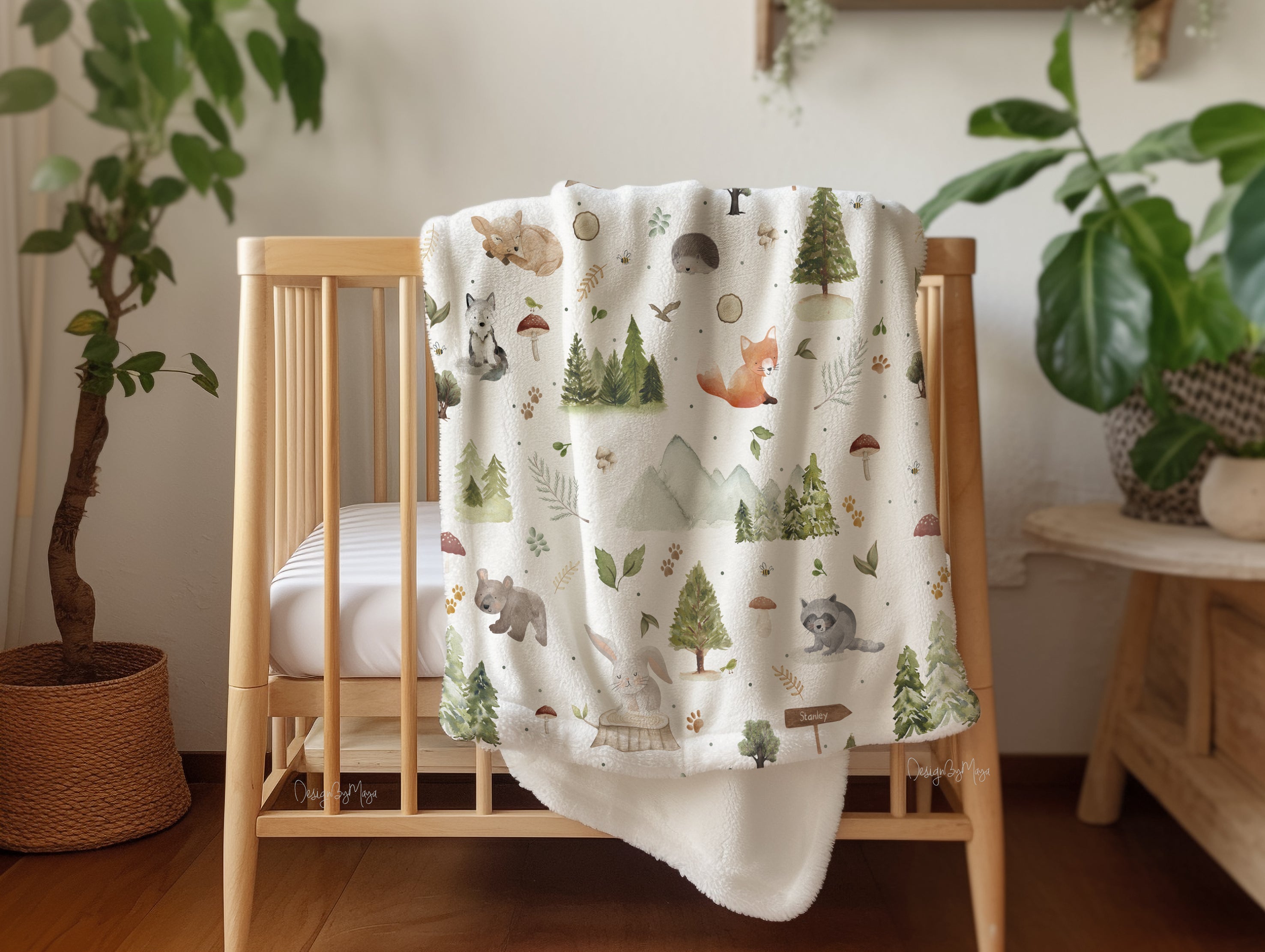 Alphabet - Vintage Baby Blanket