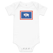 Wyoming Flag Baby Onesie Newborn Bodysuit up to 18 Months