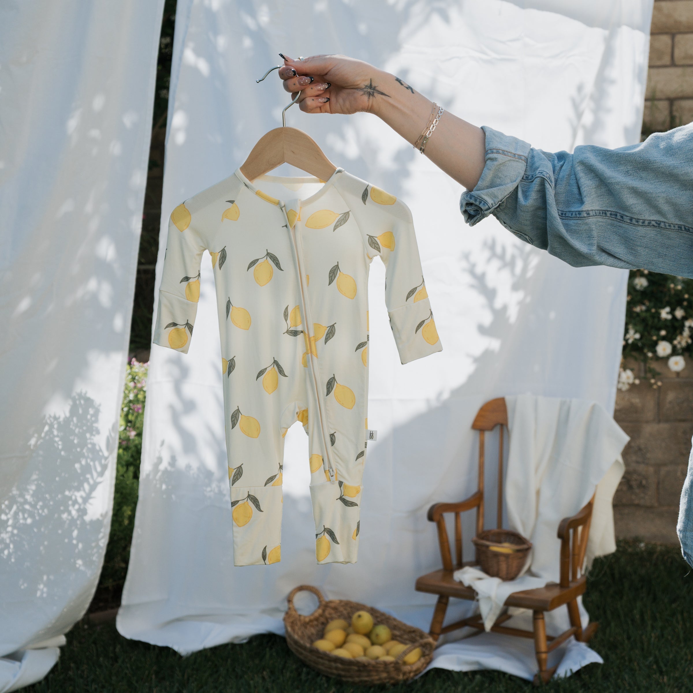 Bamboo Zip Pajamas | Lemon