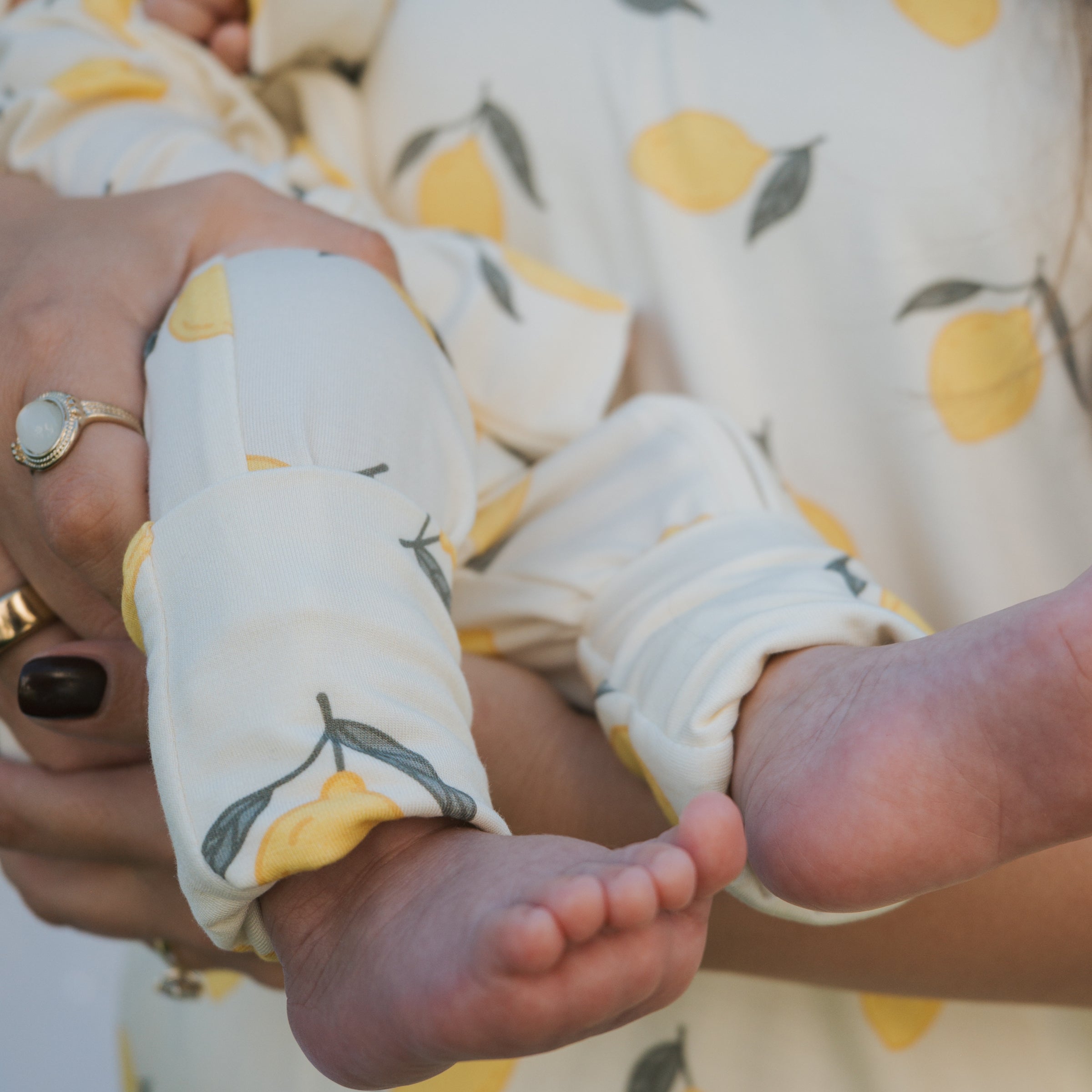 Bamboo Zip Pajamas | Lemon