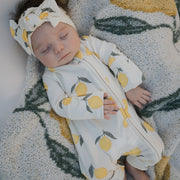 Bamboo Zip Pajamas | Lemon
