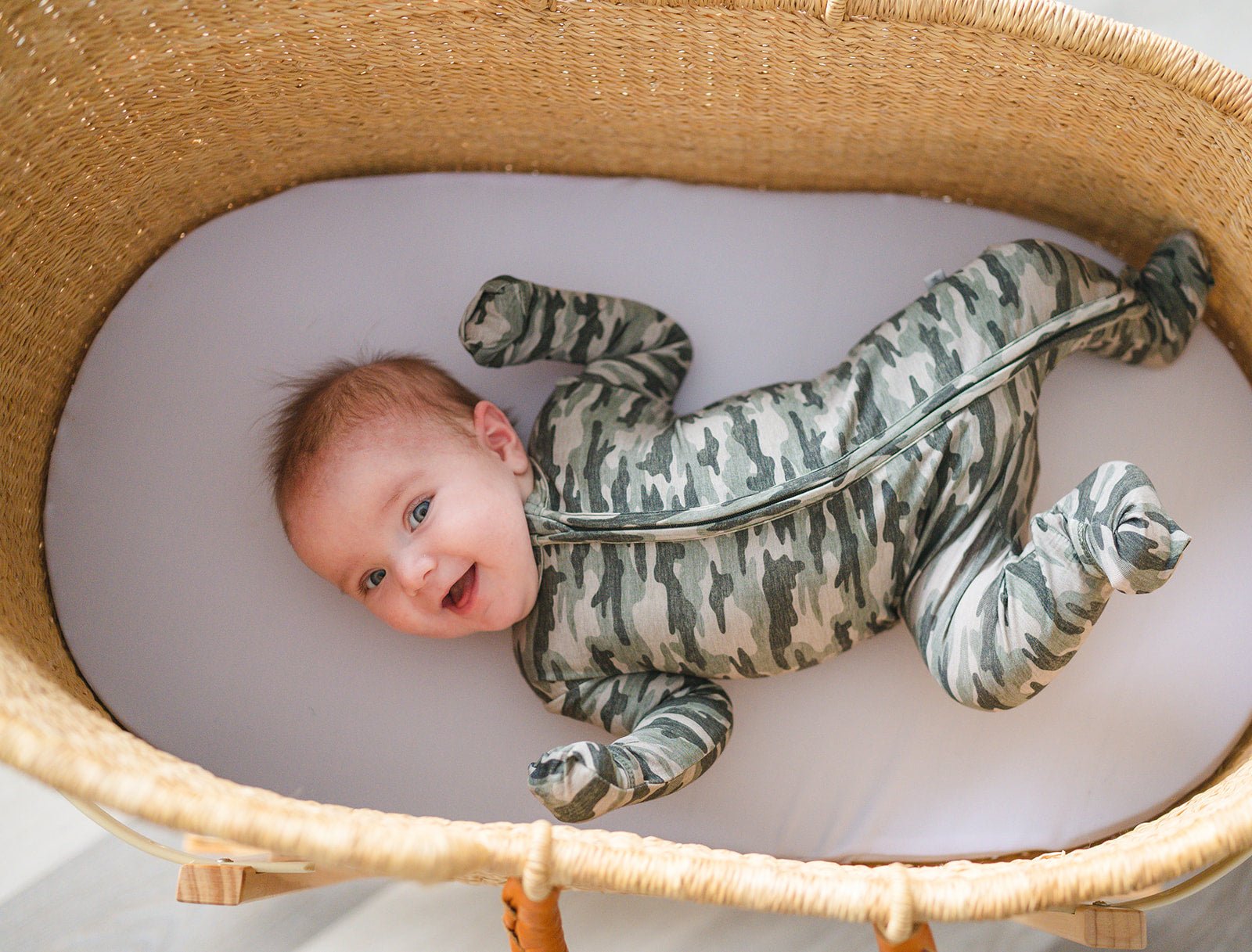 Camo Baby Pajamas |Zipper Romper
