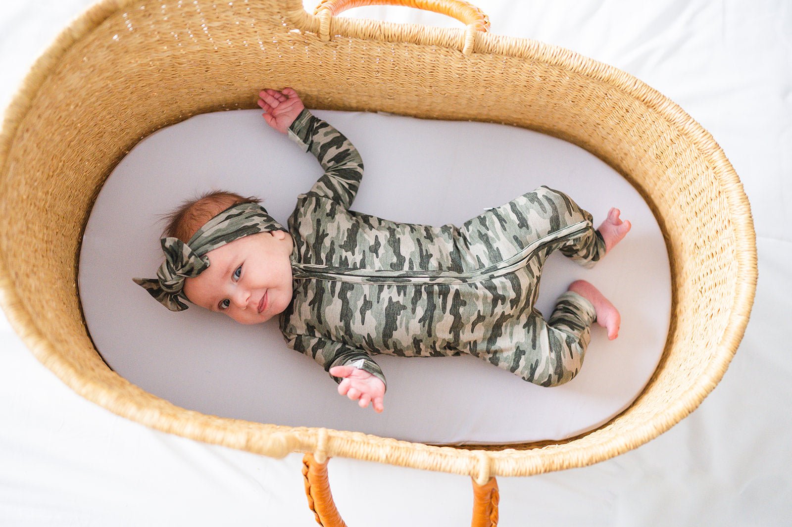 Camo Baby Pajamas |Zipper Romper