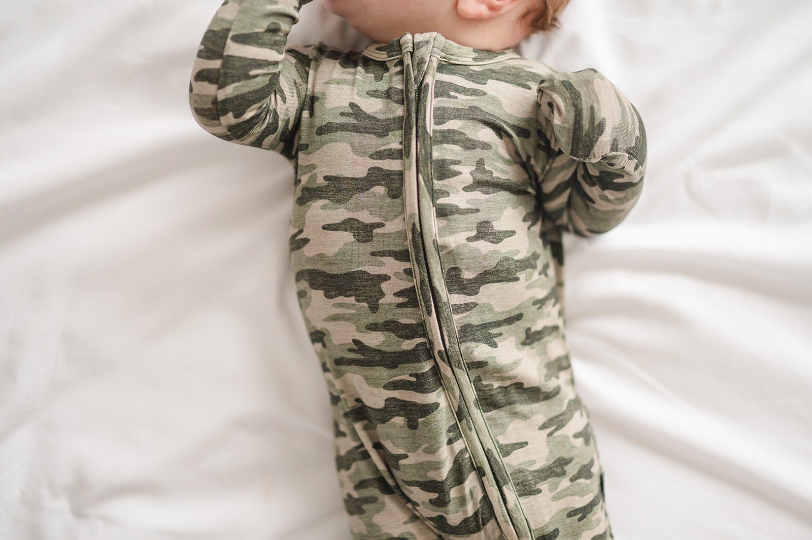 Camo Baby Pajamas |Zipper Romper